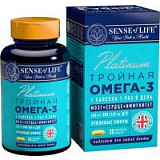 цена SENSE OF LIFE ТРОЙНАЯ ОМЕГА-3 PLATINUM СОФТГЕЛЬ-КАПС. 480МГ+360МГ №30 в Доброй Аптеке купить SENSE OF LIFE ТРОЙНАЯ ОМЕГА-3 PLATINUM СОФТГЕЛЬ-КАПС. 480МГ+360МГ №30 в Доброй Аптеке
