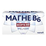 цена МАГНЕ В6 ФОРТЕ ТАБЛ. П/ПЛЕН/ОБ. 100МГ+10МГ №60 в Доброй Аптеке купить МАГНЕ В6 ФОРТЕ ТАБЛ. П/ПЛЕН/ОБ. 100МГ+10МГ №60 в Доброй Аптеке